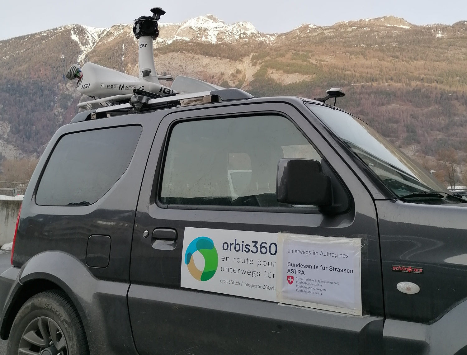 Mobile Mapping auf dem Autobahnabschnitt Landquart - Bad Ragaz